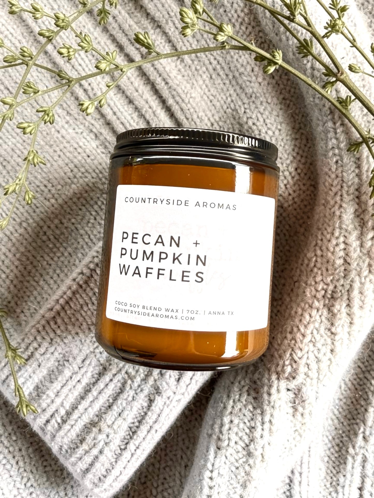 Pecan + Pumpkin Waffles 7oz Candle