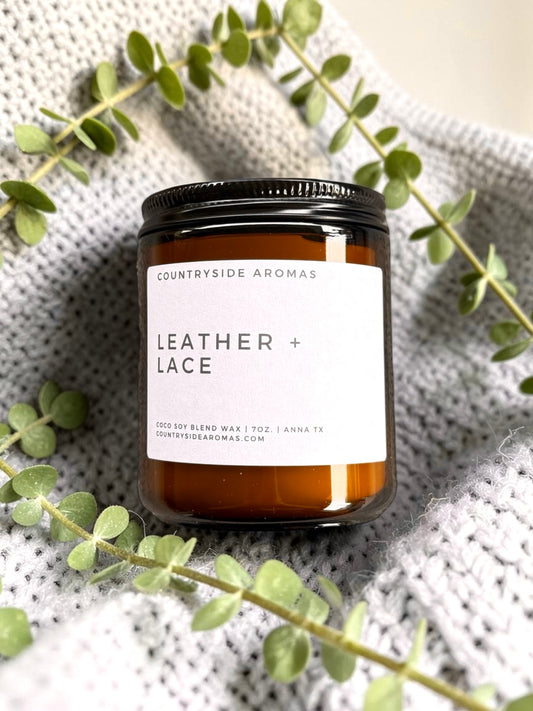 Leather & Lace 7oz Candle