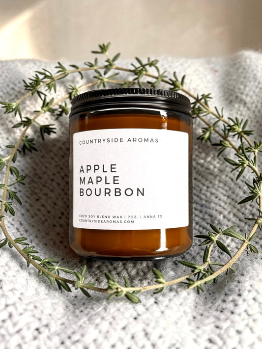 Apple Maple Bourbon 7oz Candle