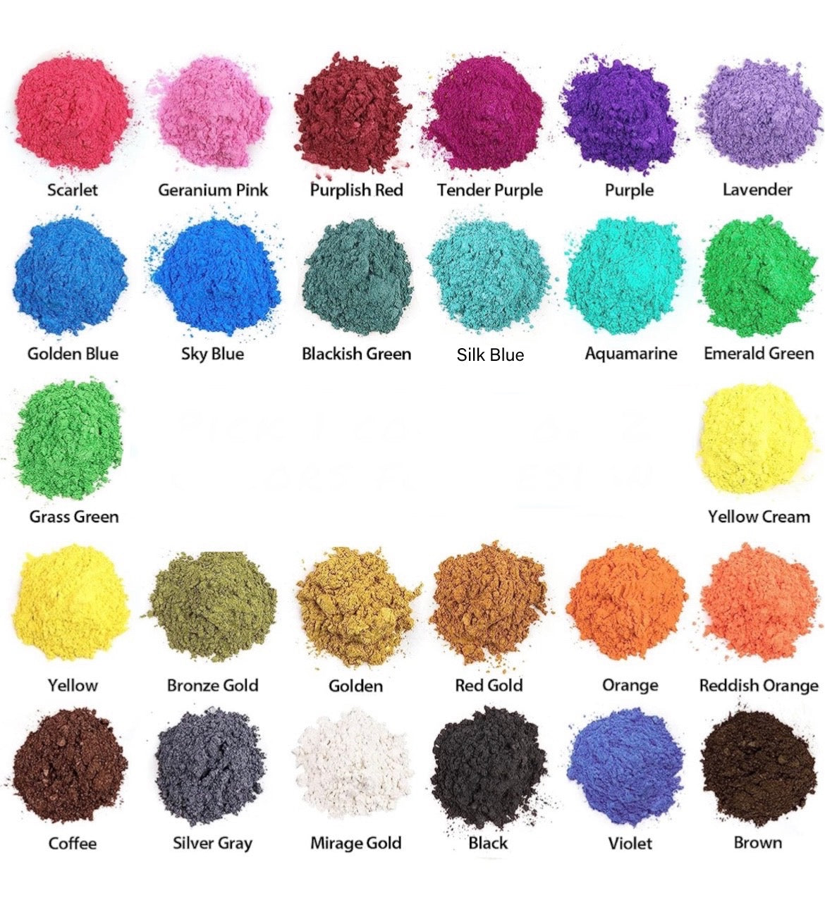 Car Freshie color options