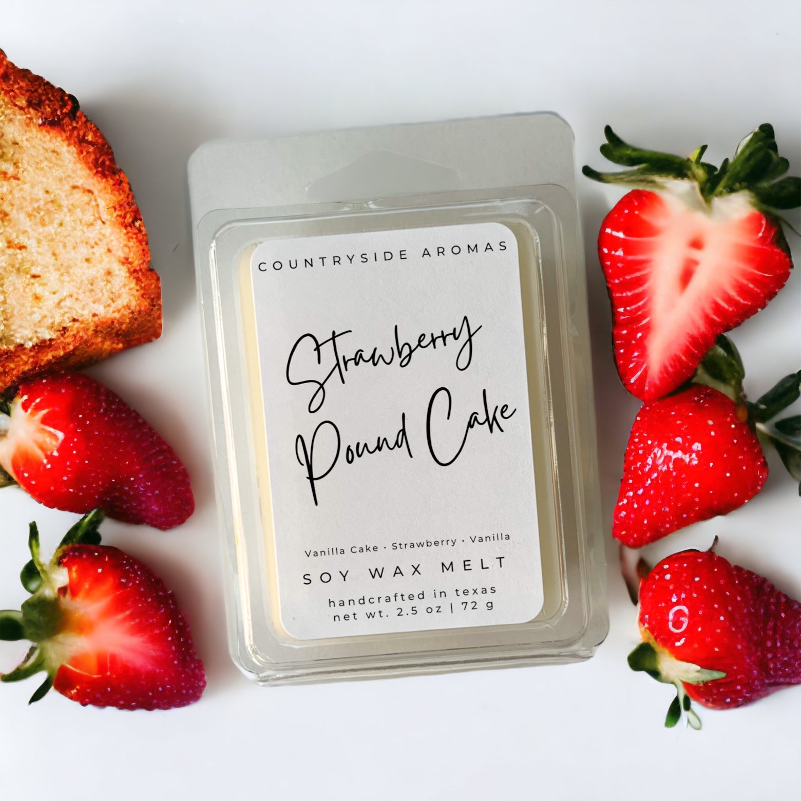 Strawberry Pound Cake Wax Melt - countrysidearomas