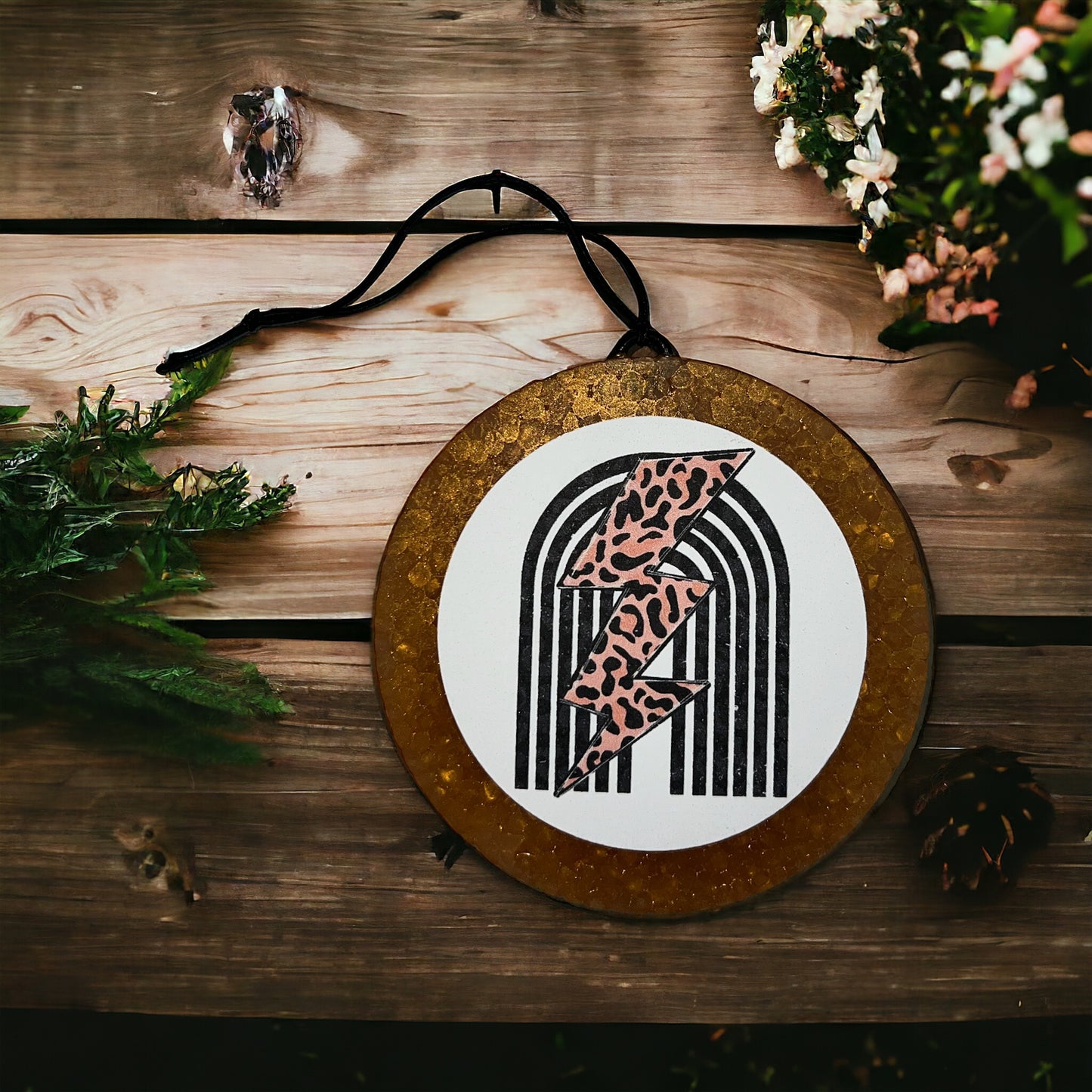 Lightning Bolt Rainbow Car Freshie