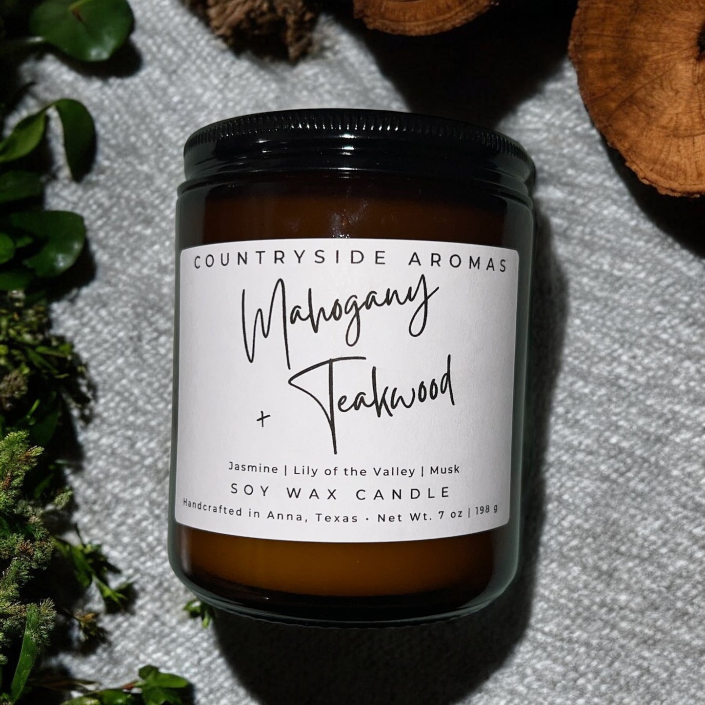 Mahogany + Teakwood 7oz Candle